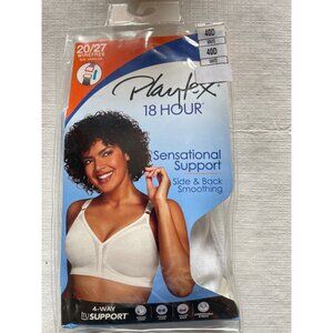 Playtex 18 Hour White Wireless Bra 40D  Sensational Support & Comfort